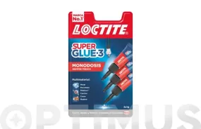 Adhesivo instantáneo, Super Glue-3, 3 x 1 g