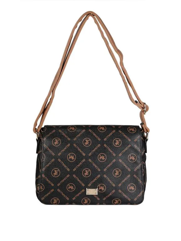 B.Cavalli Bolso bandolera de mujer con escritura.