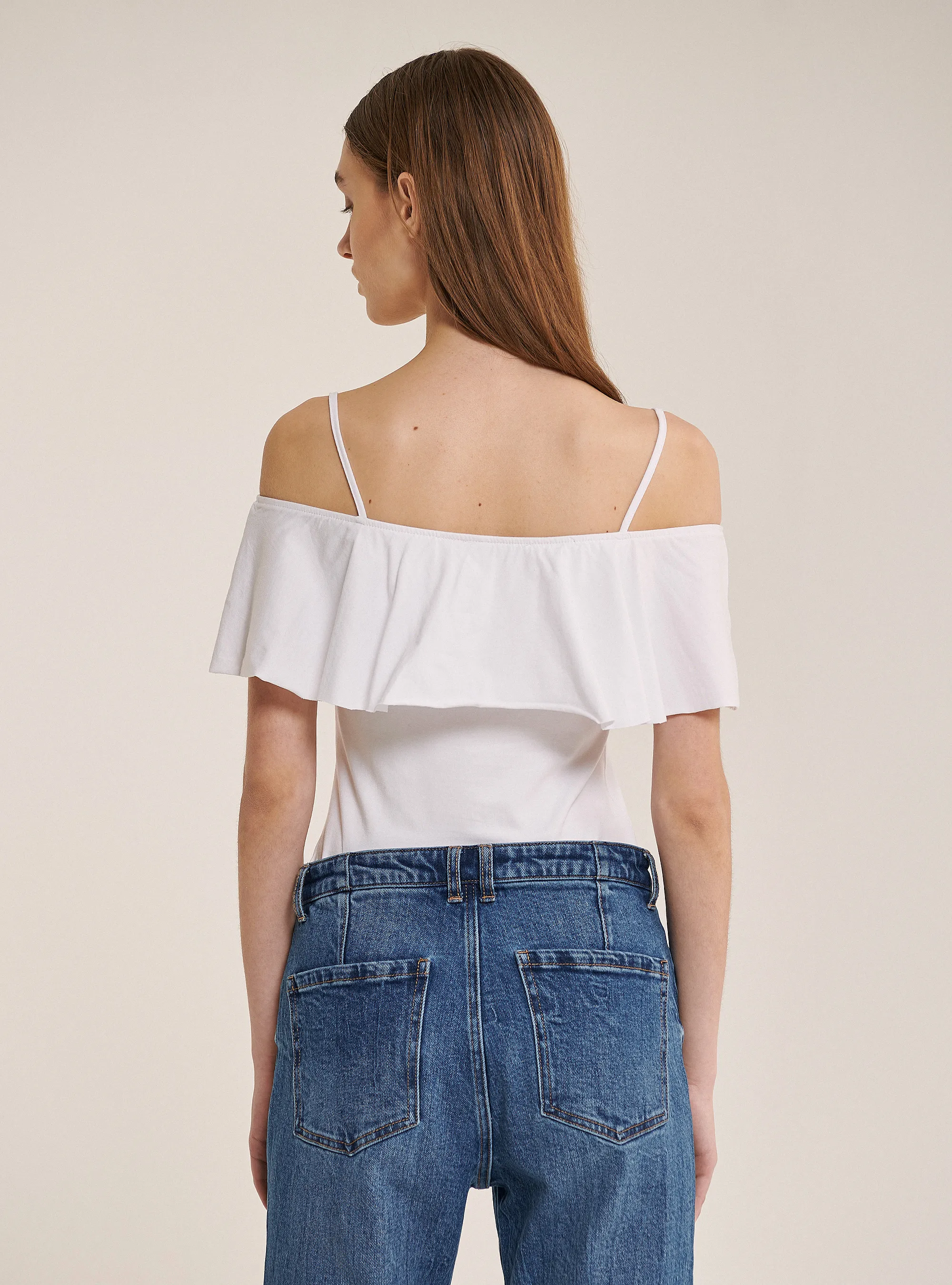 Body de algodón con volantes