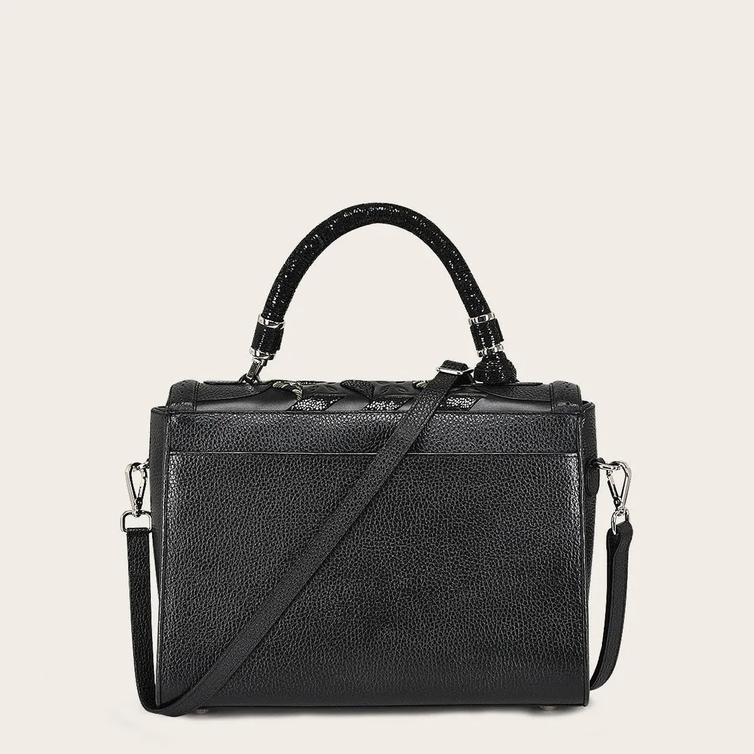Bolso de mano en piel genuina para dama