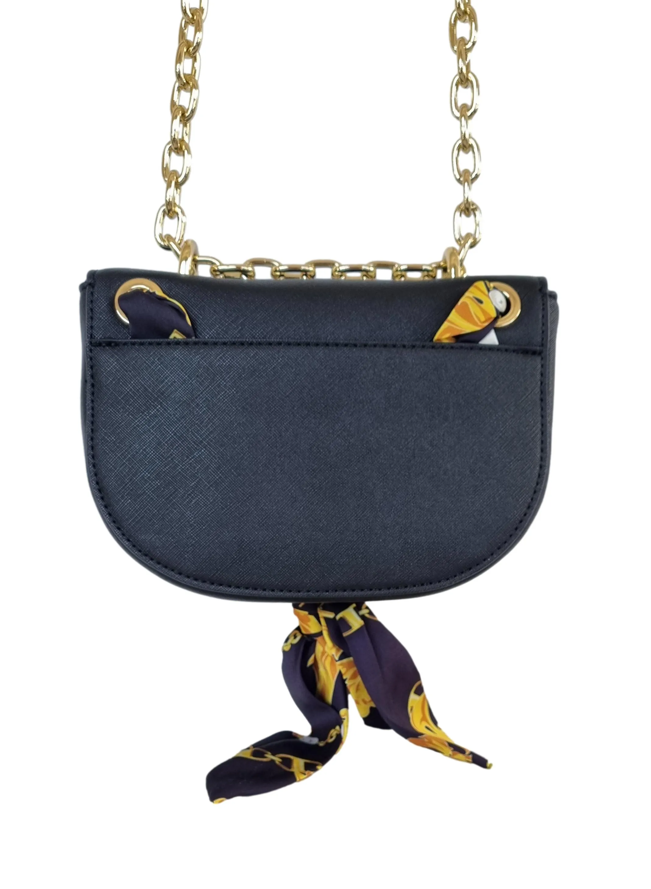 Bolso de mujer VERSACE pequeño con pañuelo, THELMA 75VA4BAC negro