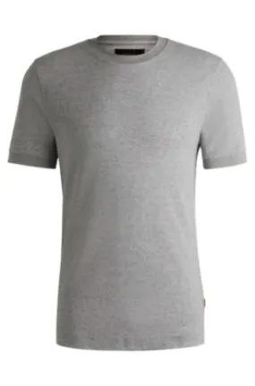 Camiseta de mezcla de cashmere y algodón con acabado antibacteriano