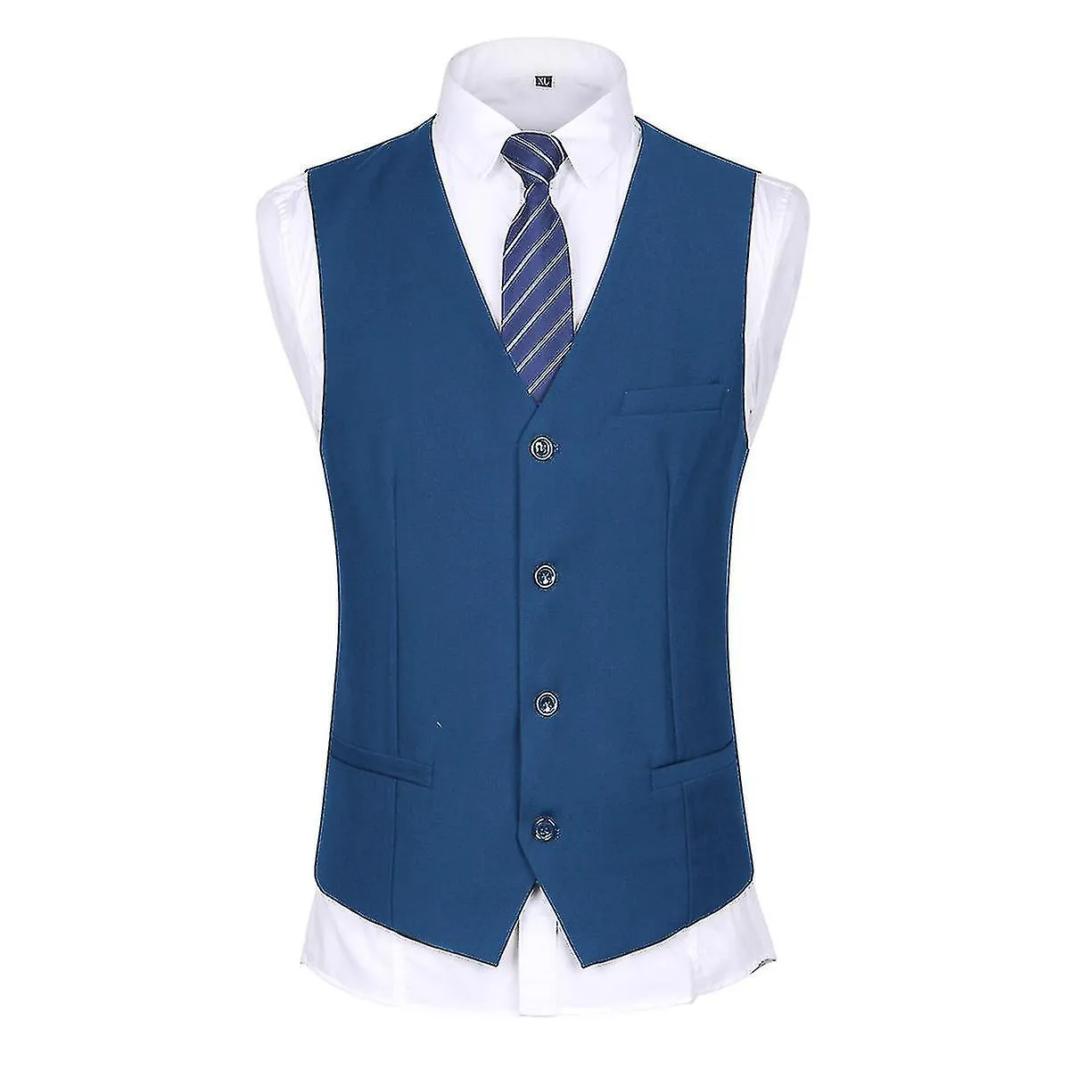 Cena de boda para hombres 3 piezas Traje Blazer Chaleco Pantalones 9 colores