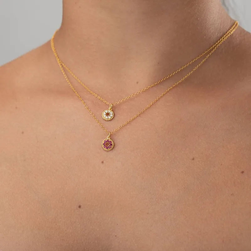 Collar con Circulo de Circonitas
