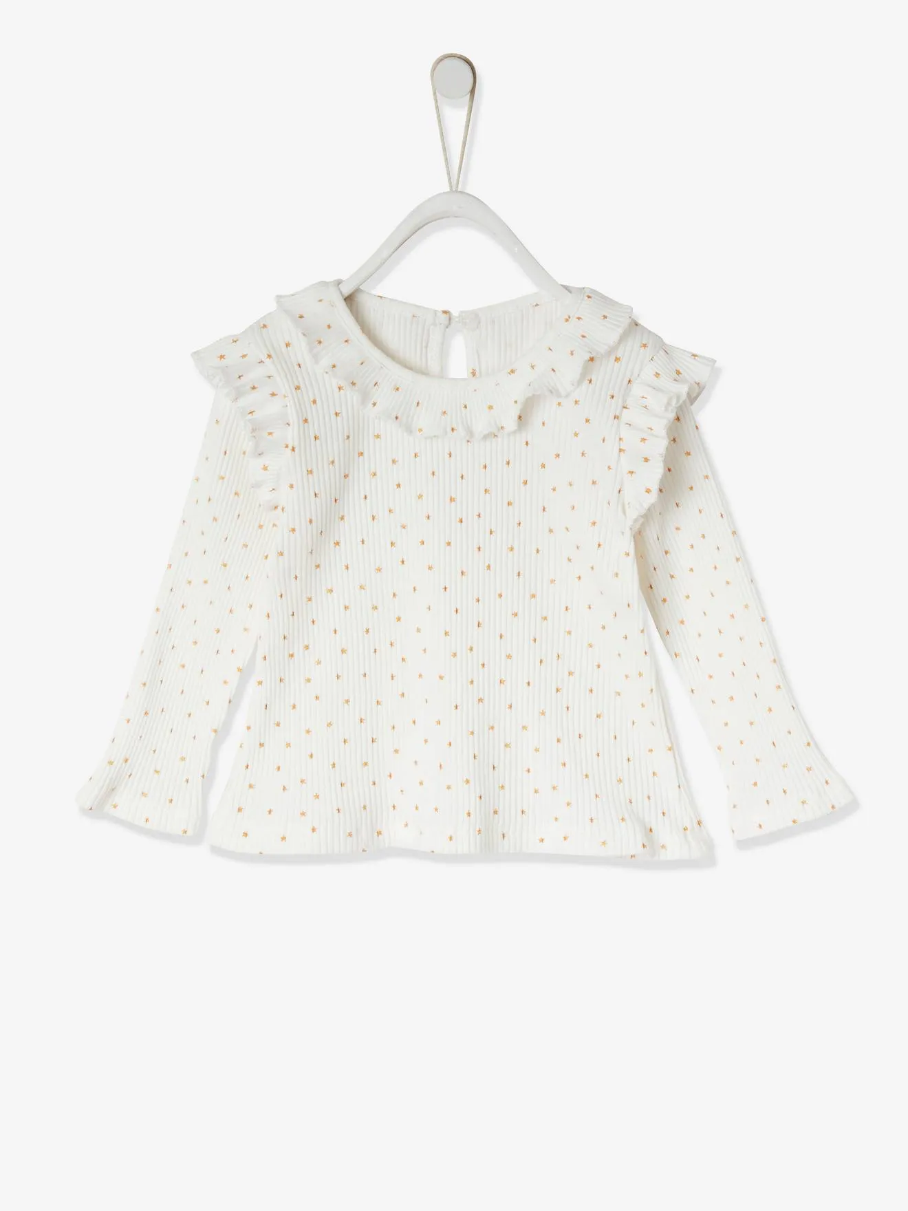 Estuche regalo de Navidad con camiseta de estrellas y falda de tul para bebé