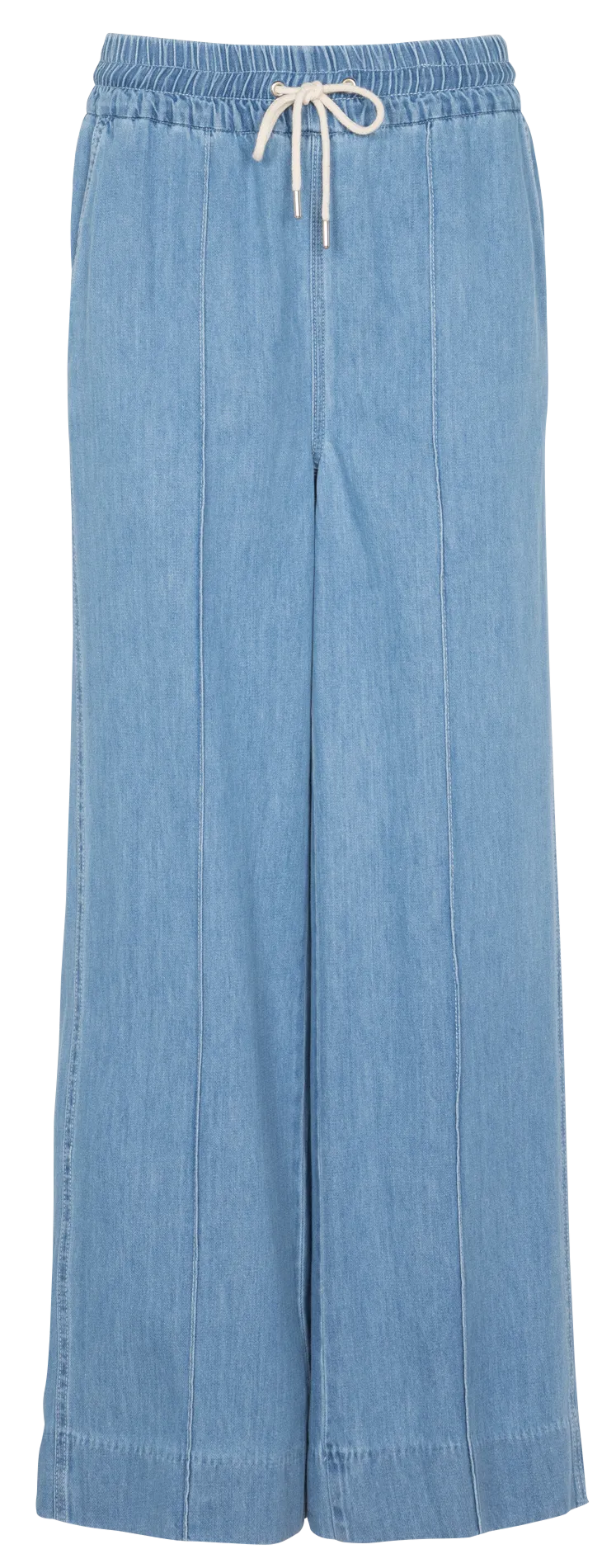 INGRID - Pantalón ancho de algodón - INGRID en azul