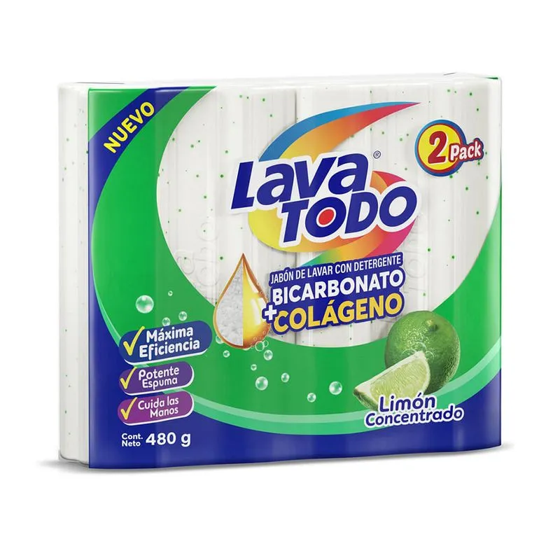 Jabón Limón Pack de 2 Barras 480gr | LavatodoSKU: 21512