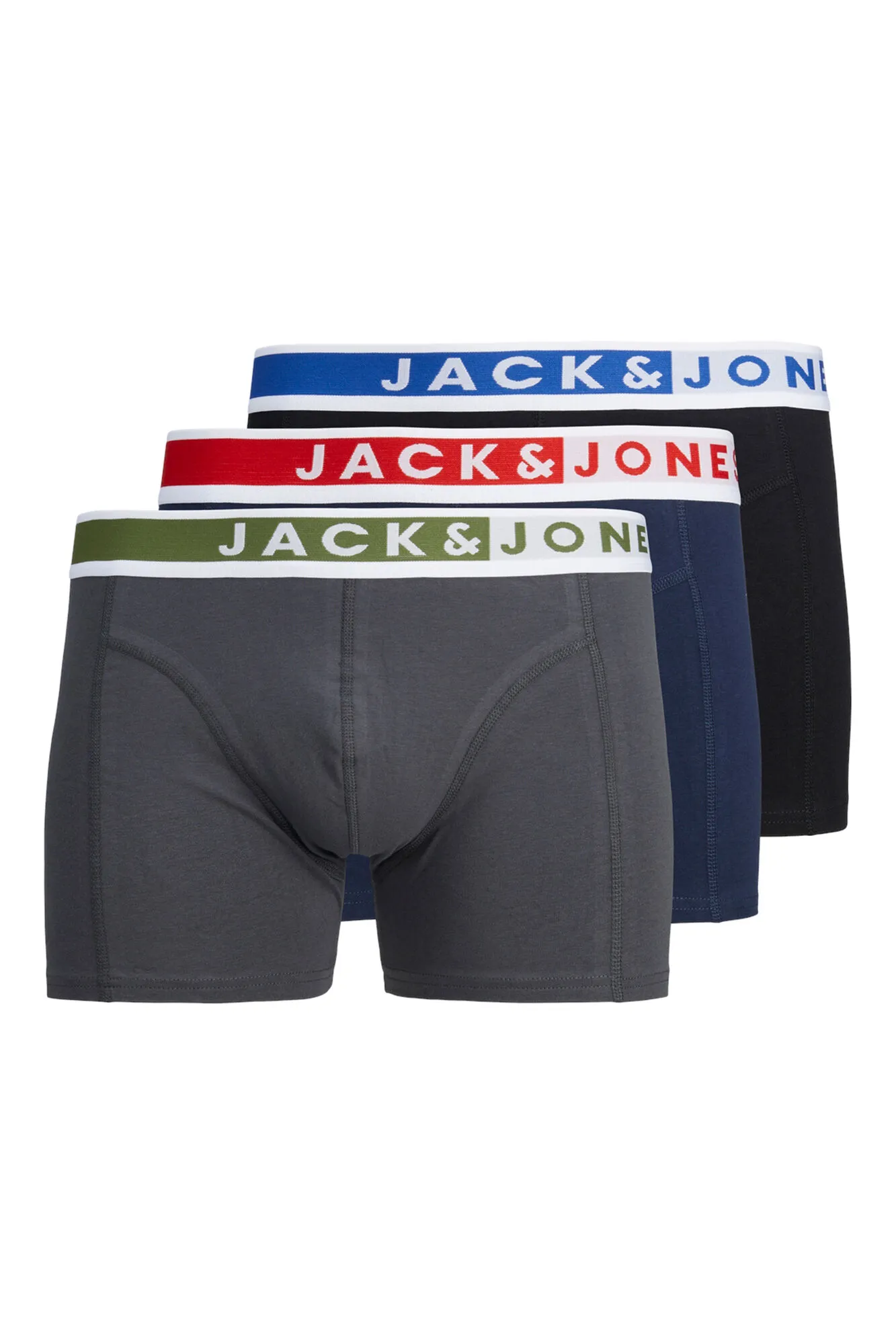 Jack & Jones Pack x3 bóxers lisos