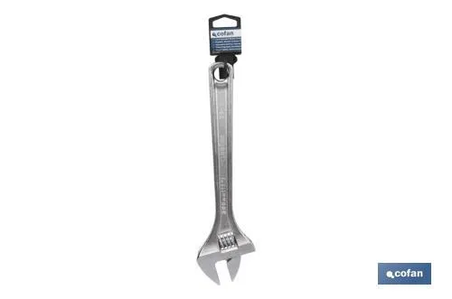 Llave inglesa con moleta central | Varias medidas y aperturas | Ajustable | Fabricada en acero al cromo-vanadio