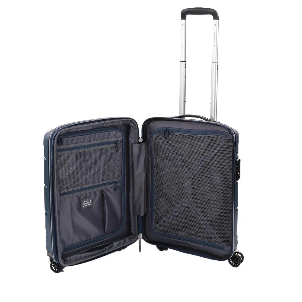 Maleta Rígida de Cabina Roncato 41346323 FLIGHT DLX Color Azul Oscuro