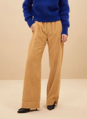 MEES - Pantalón recto de pana de algodón en marron