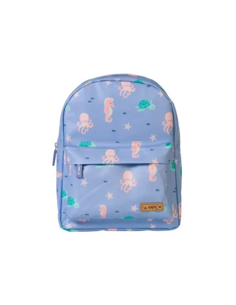 MOCHILA INFANTIL "OCEAN LIFE" AZUL SARO