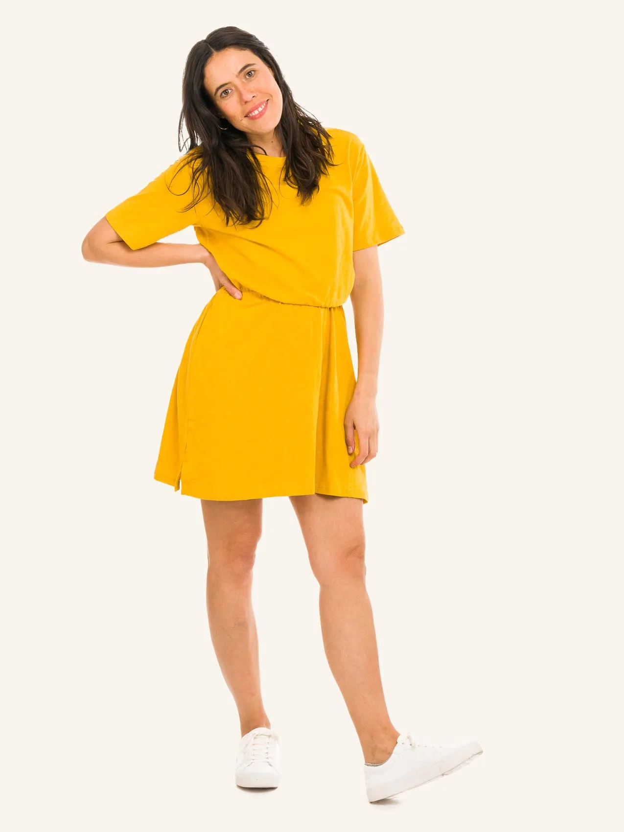 OLD NAVY Vestido Manga Corta Mujer