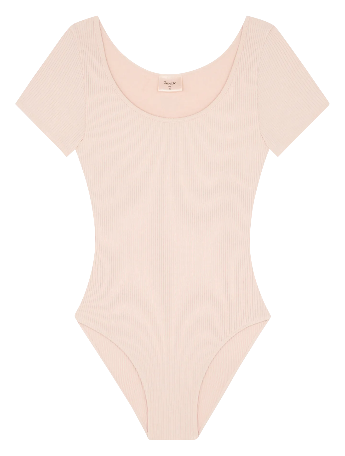 REPETTO Body de cuello redondo en rosa