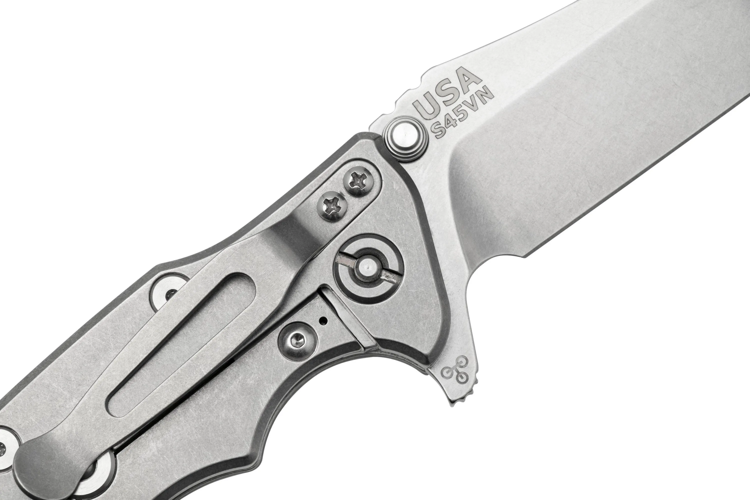 Rick Hinderer Eklipse 3.5” Spearpoint S45VN, Stonewash, Translucent Green G10, navaja