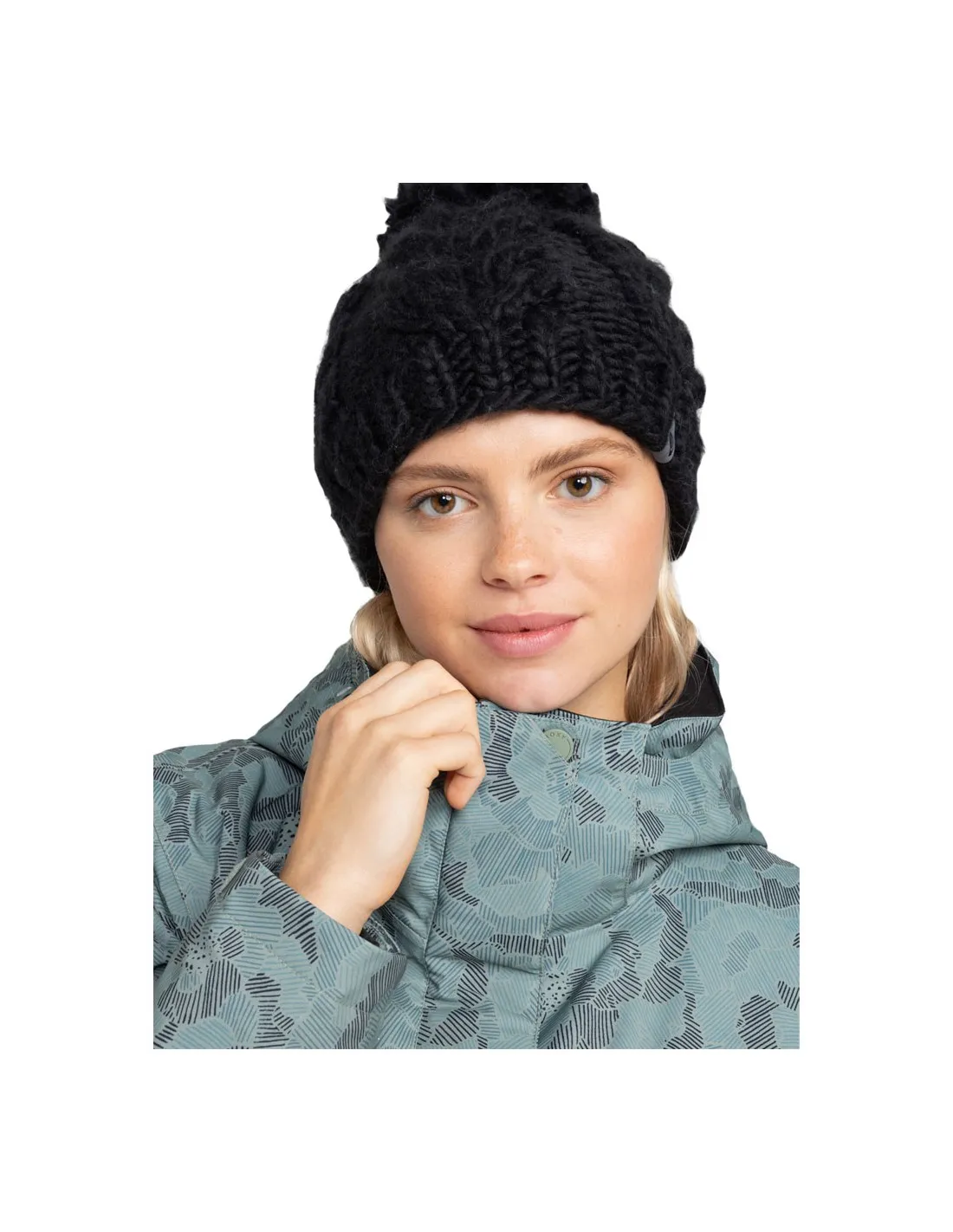ROXY WINTER BEANIE TRUE BLACK