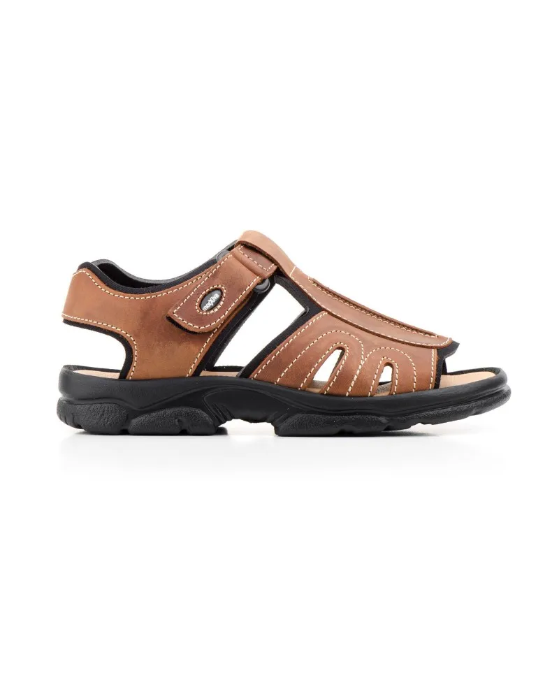 Sandalias Californianas Hombre Piel Cuero