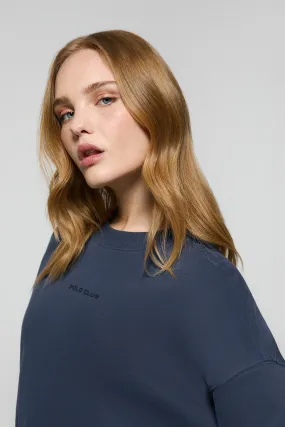 Sudadera básica navy de cuello redondo Minimal Polo Club