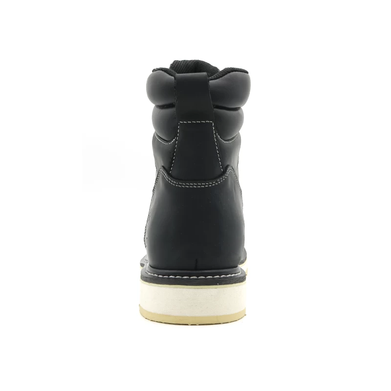 TM162 Suela de goma antideslizante puntera de acero goodyear welted zapatos de seguridad para hombre
