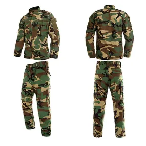 Ww2 Security Team Army Suit Man Military Uniform Combat Jacket+pants With Pocket Multi Camouflage Cp Acu Tactical Costumes